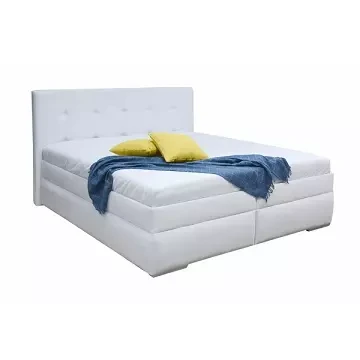 Luxusná biela manželská posteľ presvedčí o svojich kvalitách