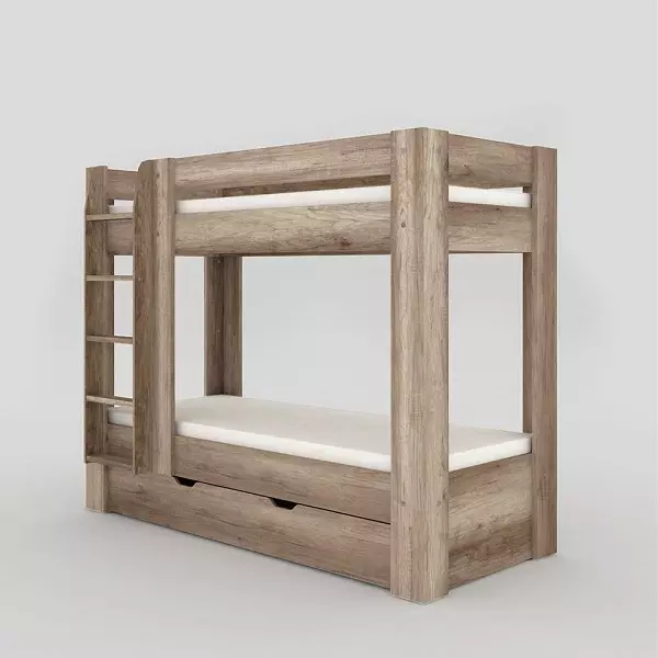 Poschodová posteľ REA PIKACHU ľavá dub canyon