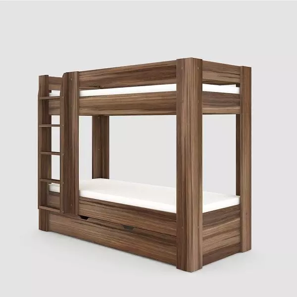 Poschodová posteľ REA PIKACHU ľavá orech rockpile