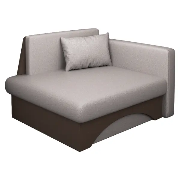 Rozkladacie kreslo KUBOS NEW látka Malmo 08 taupe / 26 hnedá