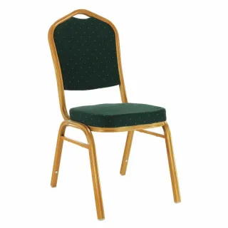 Stolička ZINA 3 NEW zelená + zlatý náter