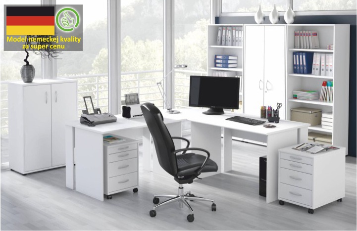 Kvalitný biely kancelársky nábytok